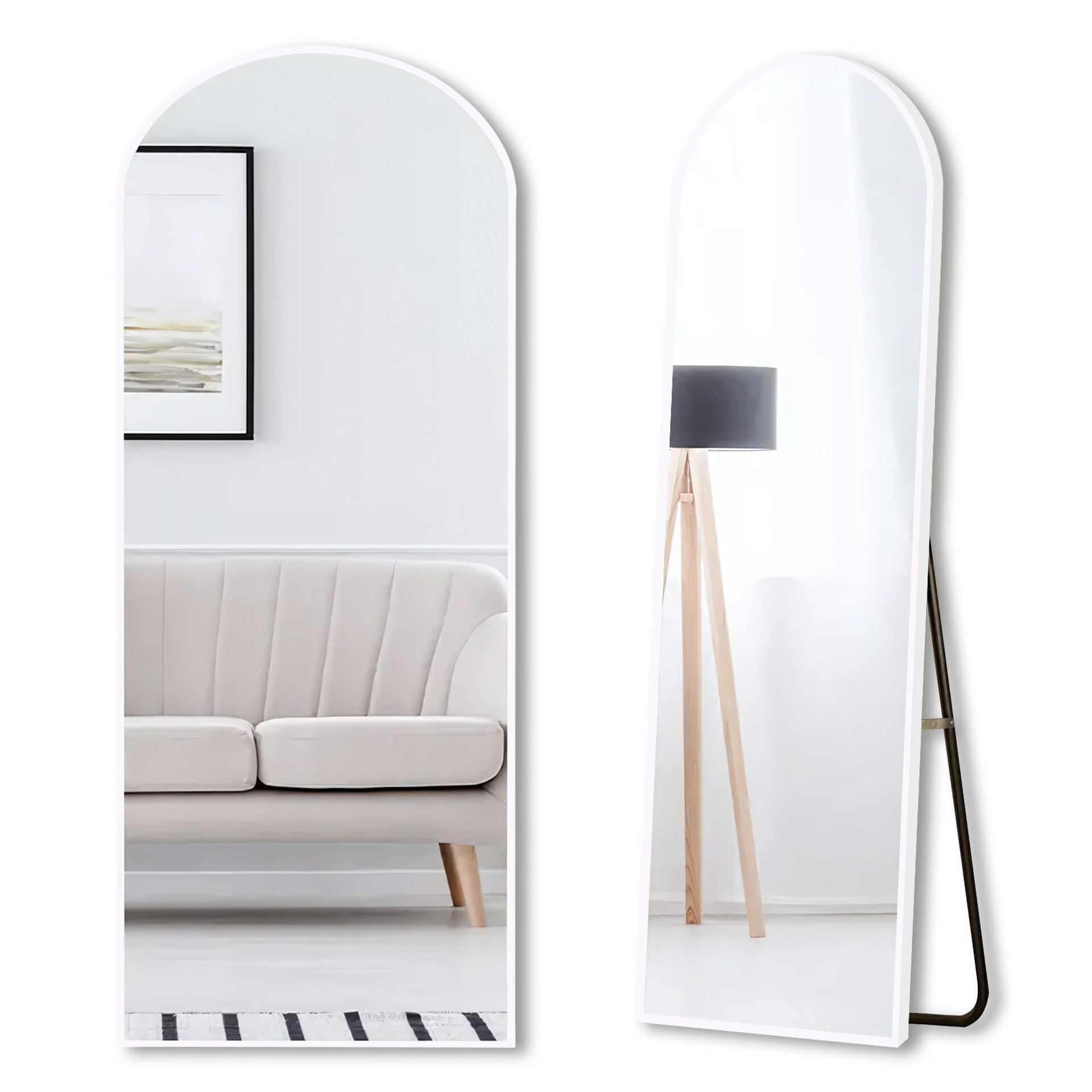 Tutumi LUSTRO ŚCIENNE/STOJĄCE BIAŁE 150 cm 109
