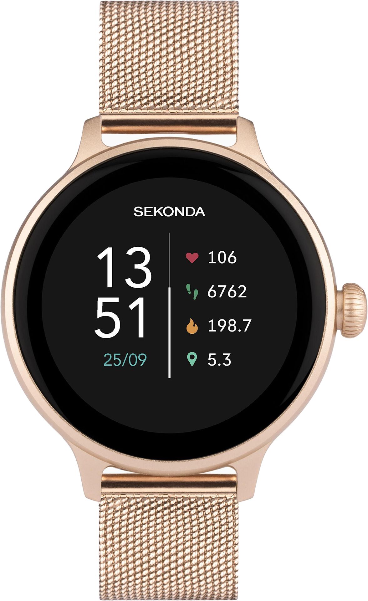 Sekonda 40625 Connect Smartwatch Złoty