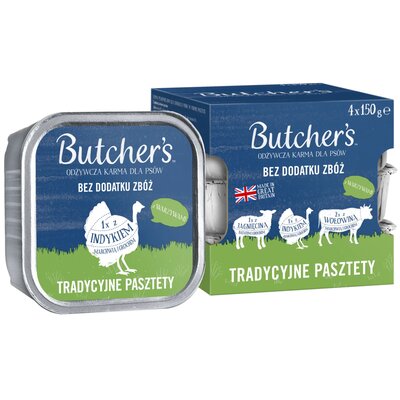 Karma dla psa BUTCHER'S Original Mix smaków (4 x 150 g)