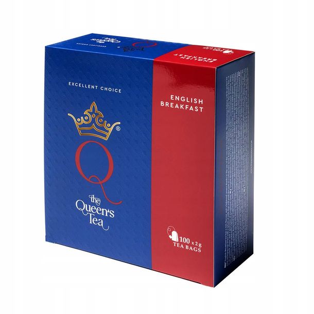 The Queen's Tea English Breakfast - czarna herbata 100 saszetek