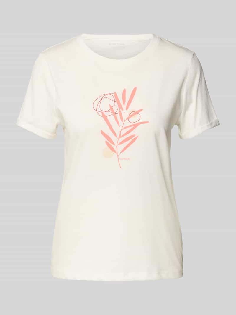 T-shirt o kroju regular fit z czystej bawełny