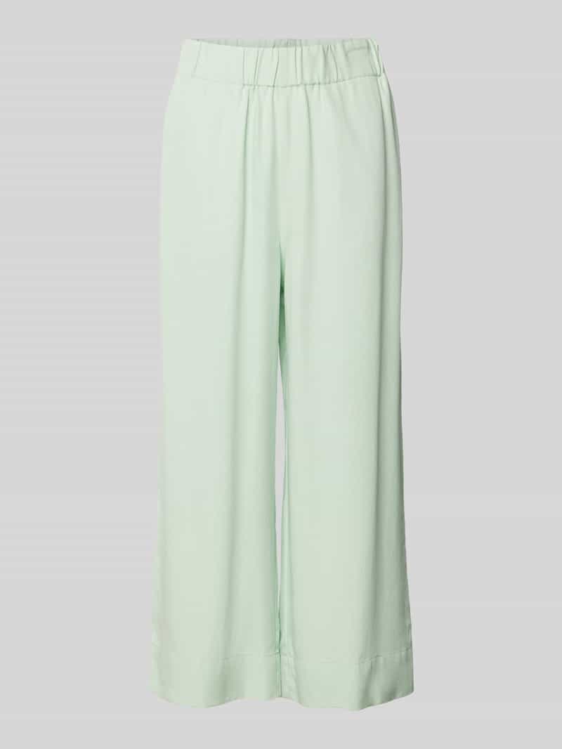 Spodnie materiałowe z szeroką, skróconą nogawką