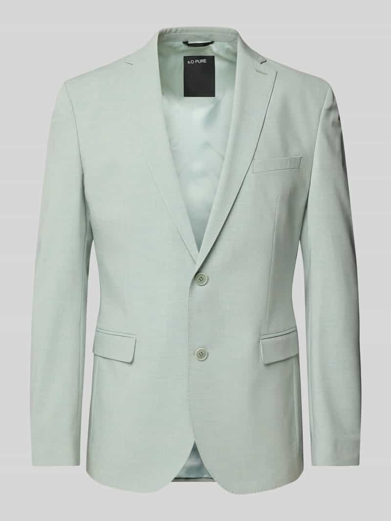 Marynarka o kroju slim fit z dodatkiem wiskozy