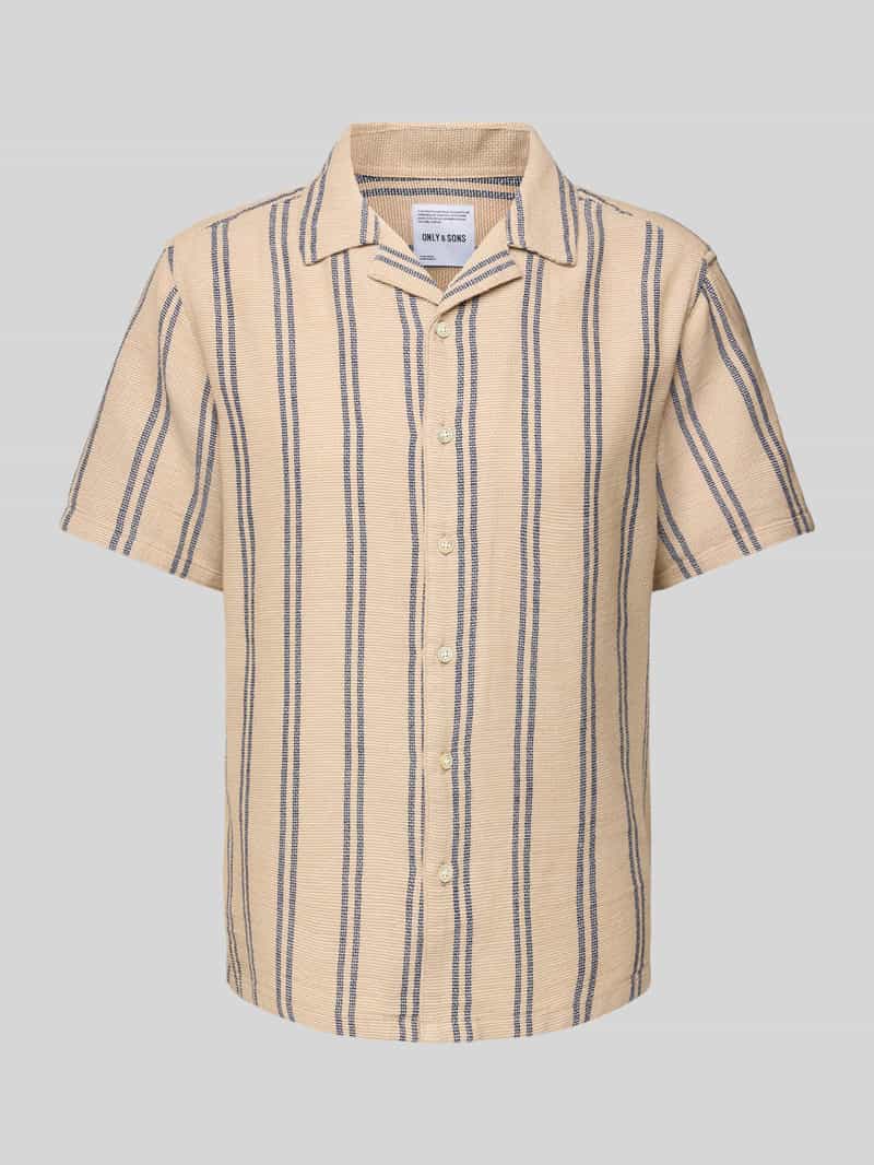 Koszula casualowa o kroju regular fit z kołnierzem z połami model ‘TREV’