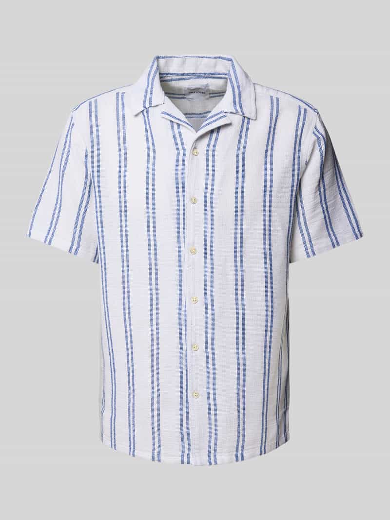 Koszula casualowa o kroju regular fit z kołnierzem z połami model ‘TREV’