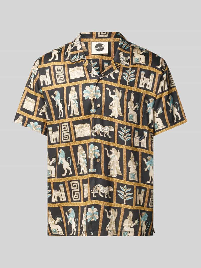 Koszula casualowa o kroju regular fit z kieszenią na piersi model ‘Mesopotamia’