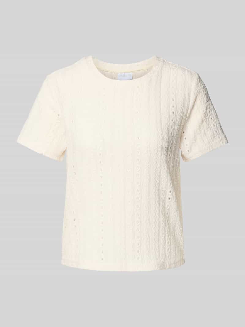 T-shirt z haftem angielskim