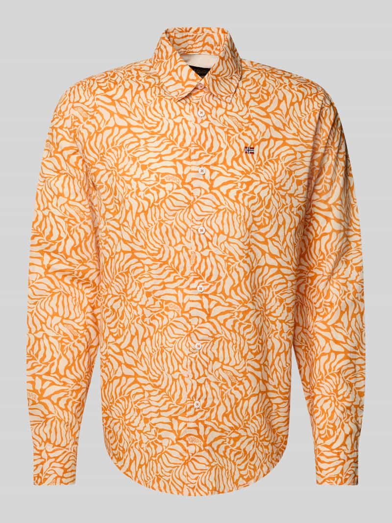 Koszula casualowa z wyhaftowanym logo model ‘RONGE’