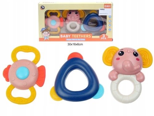 Grzechotki 3szt w pudełku +0m Baby Rattles