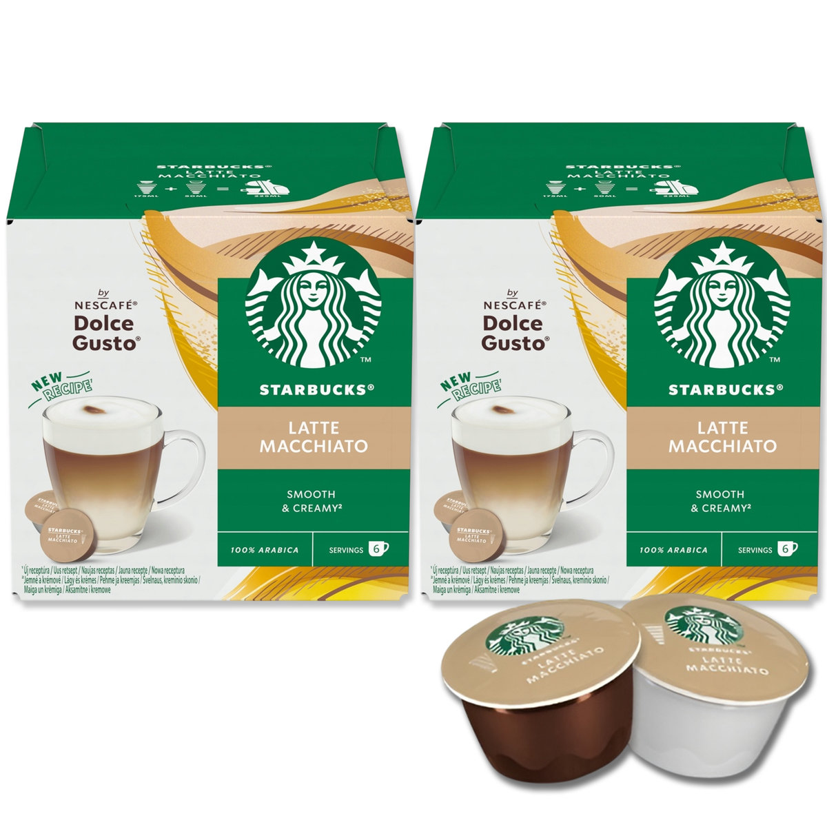 Starbucks kawa zestaw kapsułek do Dolce Gusto Latte Macchiato 2 op. x 6 kaw kapsułek