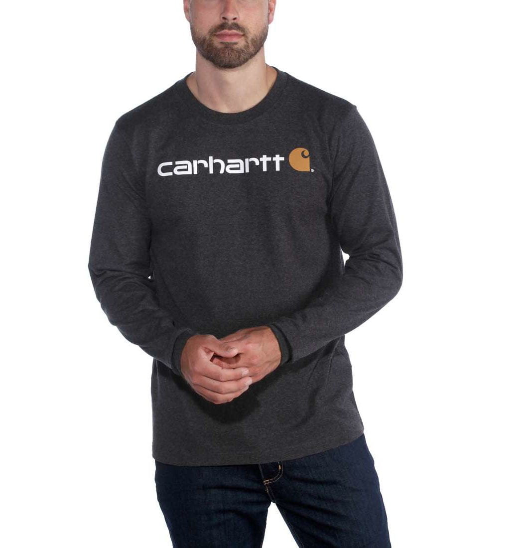 Koszulka Carhartt EMEA Signature Graphic Long Sleeve T-Shirt CARBON HEATHER