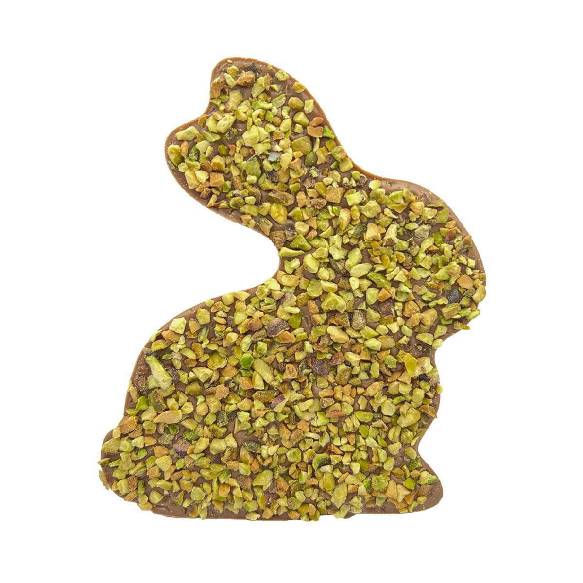 Wielkanocny Zając z mlecznej czekolady, z pistacjami (80g)