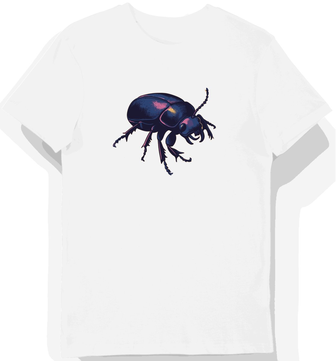 Koszulka męska biała z grafiką psa niemieckiego w stylu zwierzęcym S