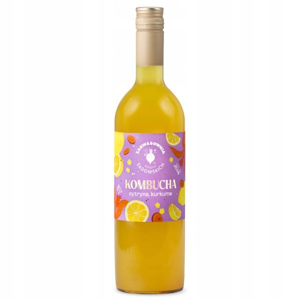 Kombucha z cytryną i kurkumą 750 ml