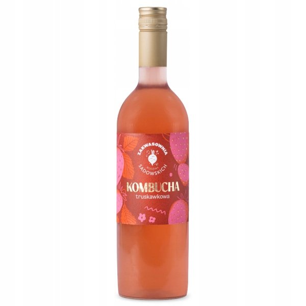 Kombucha truskawkowa 750 ml