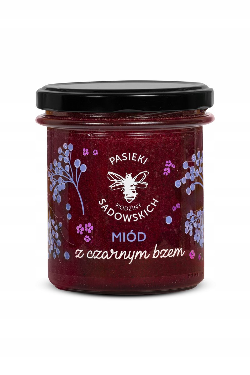 Miód z czarnym bzem 430 g