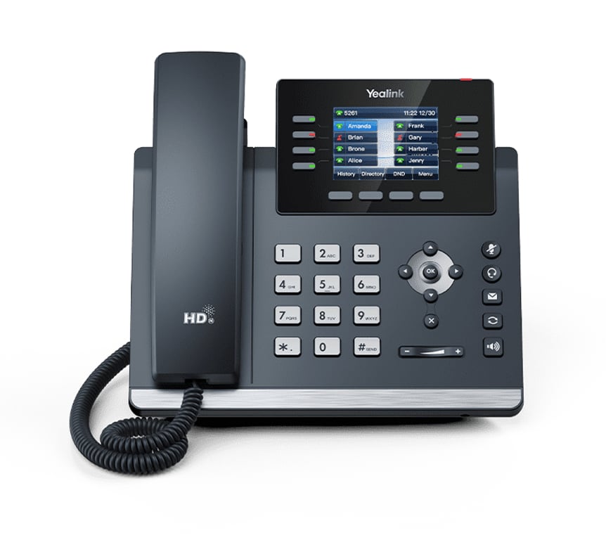 Yealink SIP-T44W telefon VoIP Szary 8 linii LCD Wi-Fi