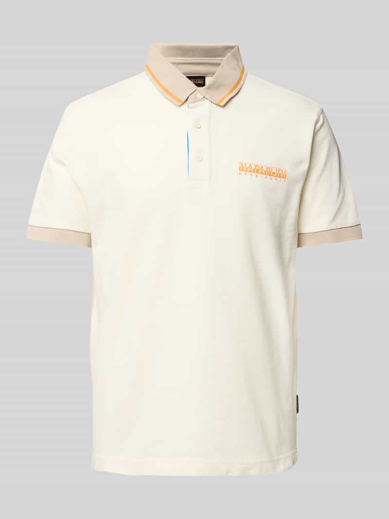 Koszulka polo o kroju slim fit z nadrukiem z logo