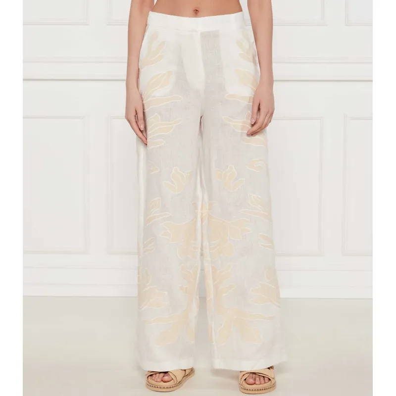 Marella Lniane spodnie KADIAK Relaxed fit