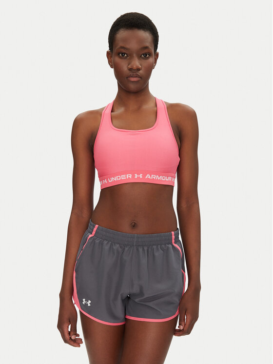Under Armour Biustonosz sportowy Crossback Mid Bra 1361034 Różowy