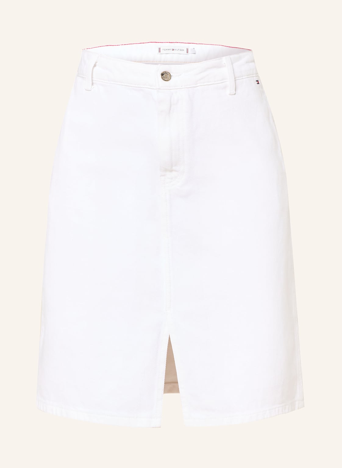 Tommy Hilfiger Spódnica Jeansowa weiss