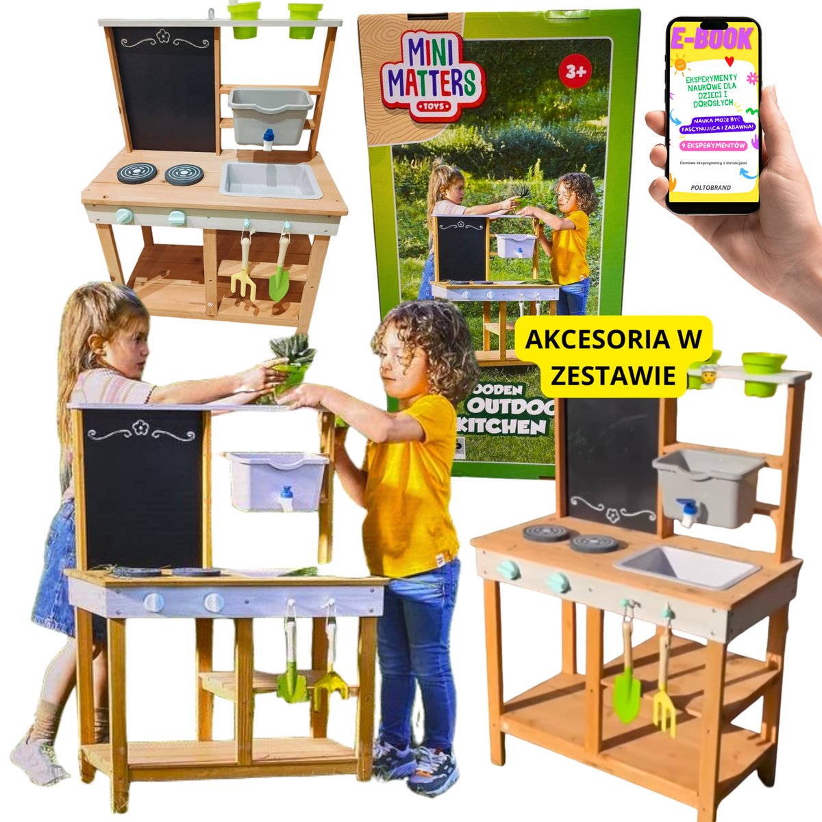 Kuchnia Ogrodowa Dla Dzieci Zabawa Do Ogrodu Do Piasku Zlewozmywak Domek Dla Dzieci + Ebook