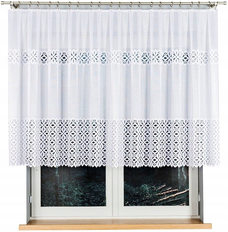 Adrianna Firana Żakardowa Wzór 018869 Wys. 120Cm, Kolor Biały (Na Metry)