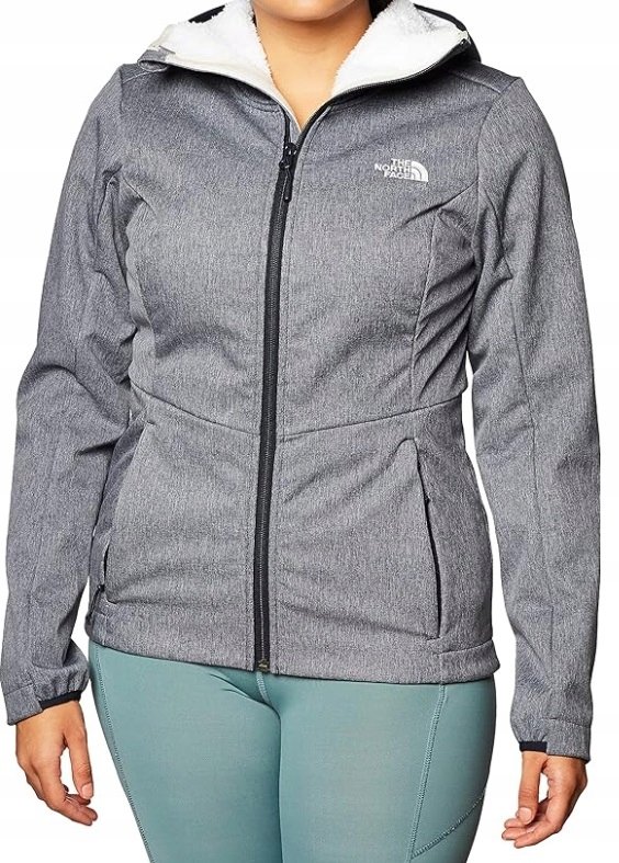 The North Face Aviator Navy Heather Kurtka damska softshell r. XS SZARY