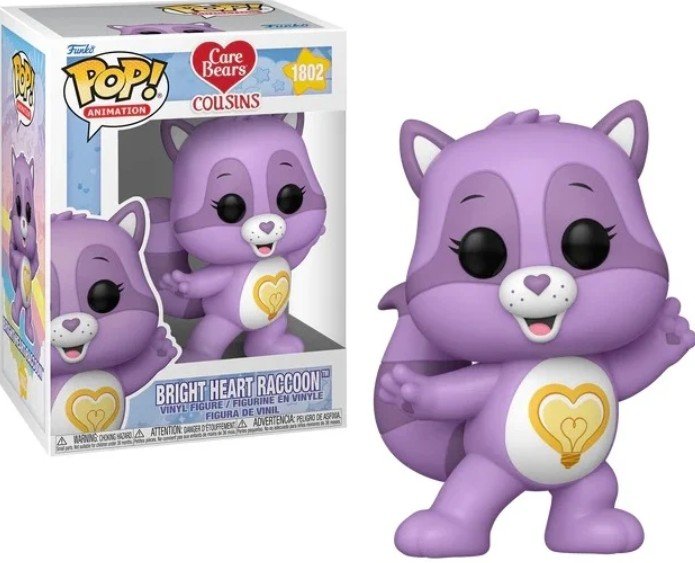 Funko POP! care bear cousins animation 1802 bright heart raccon
