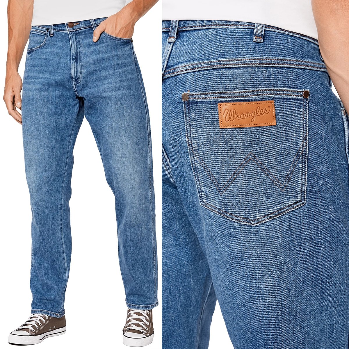Wrangler FRONTIER New Favorite DżINS PROSTE LUŹNE SPODNIE JEANSOWE W29 L32