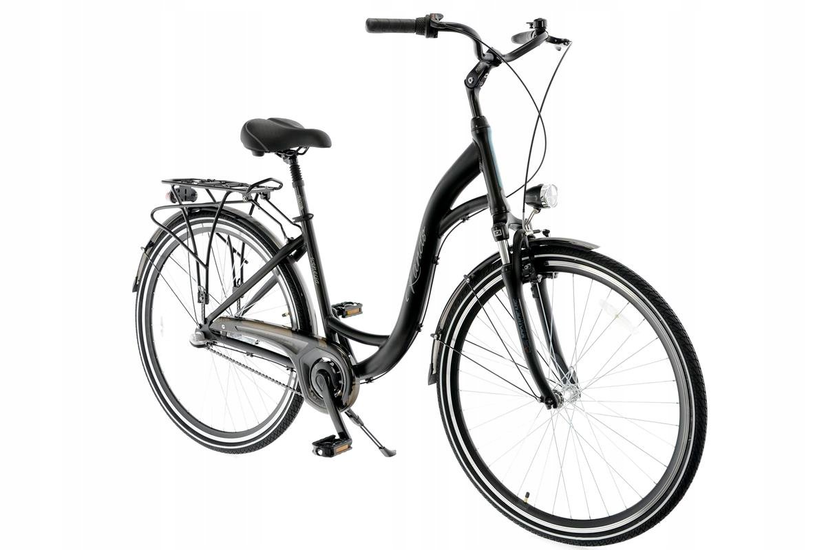 Rower 28 Kands Wenecja 3Biegi 19 czarny mat