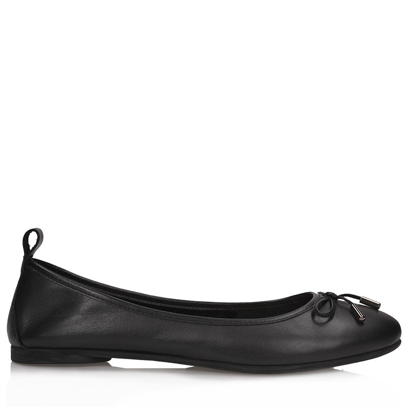 Czarne baleriny damskie z kokardką Toscanio PZ 300-2012 - 36