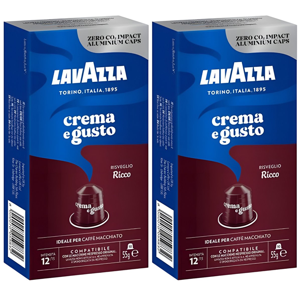 Kapsułki nespresso do ekspresu Lavazza crema e gusto RICCO zestaw 2x 10szt.