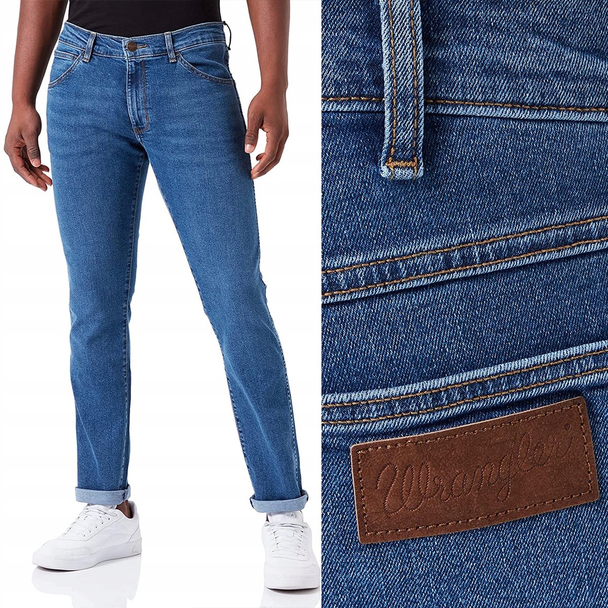 Wrangler BRYSON SKINNY Half a Minute DżINS SPODNIE JEANSOWE RURKI W28 L34