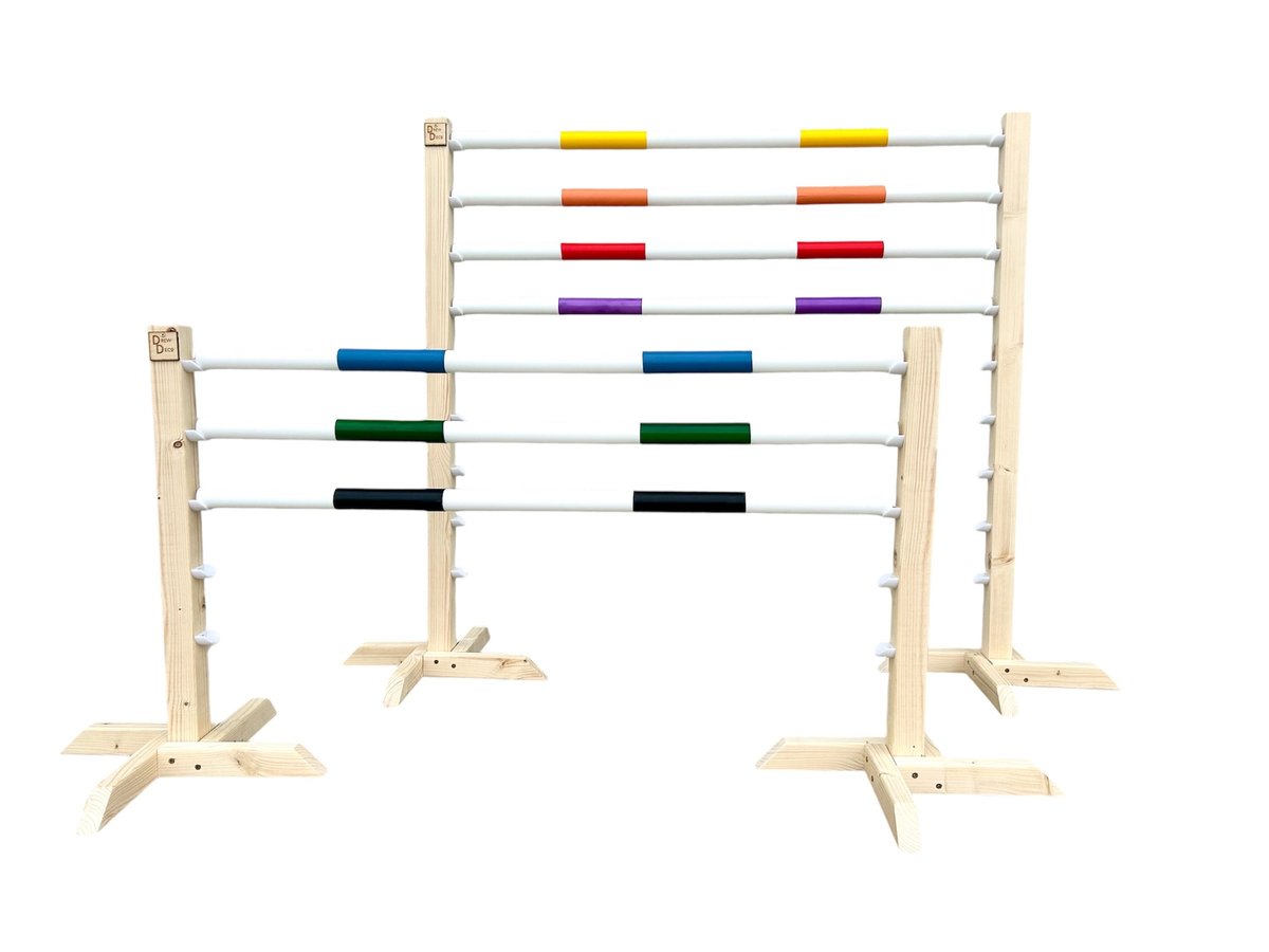 Zestaw przeszkód do skoków hobby horse marki Drewdeco