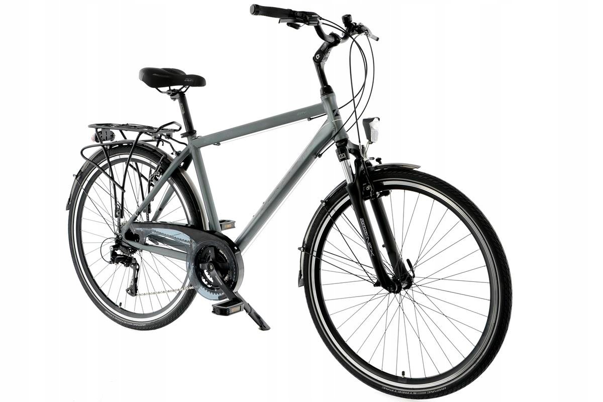Rower 28 Kands Alfa City grafit-złoty M21
