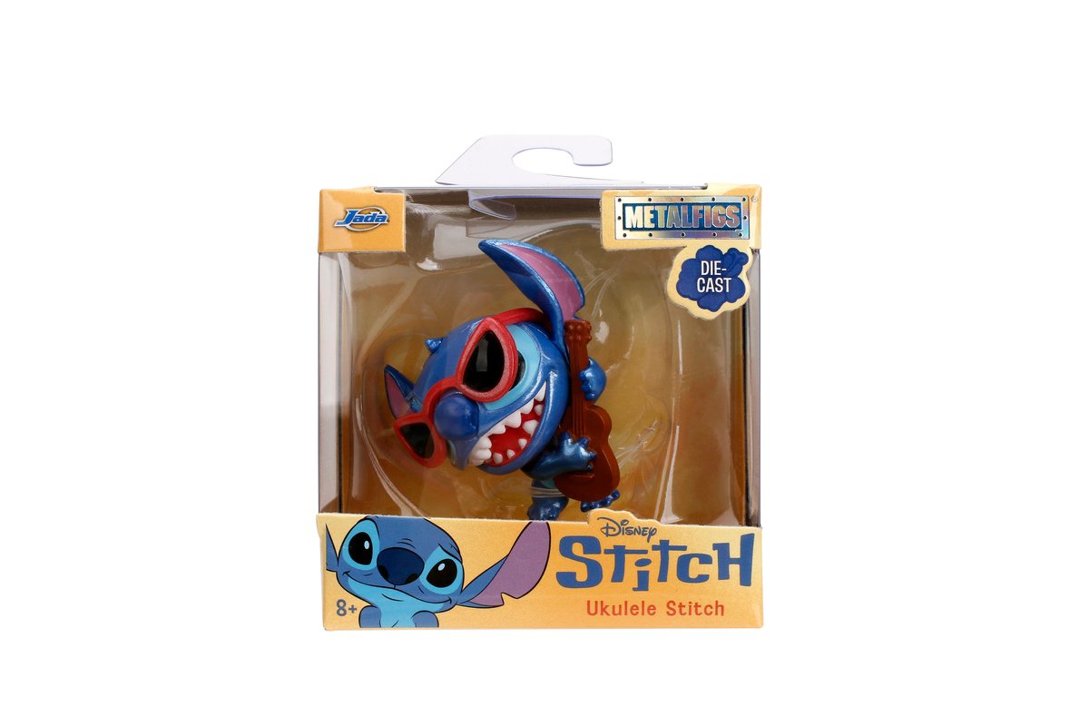 JADA Stitch Figurka metalowa 6,5 cm, Stitch z Ukulele