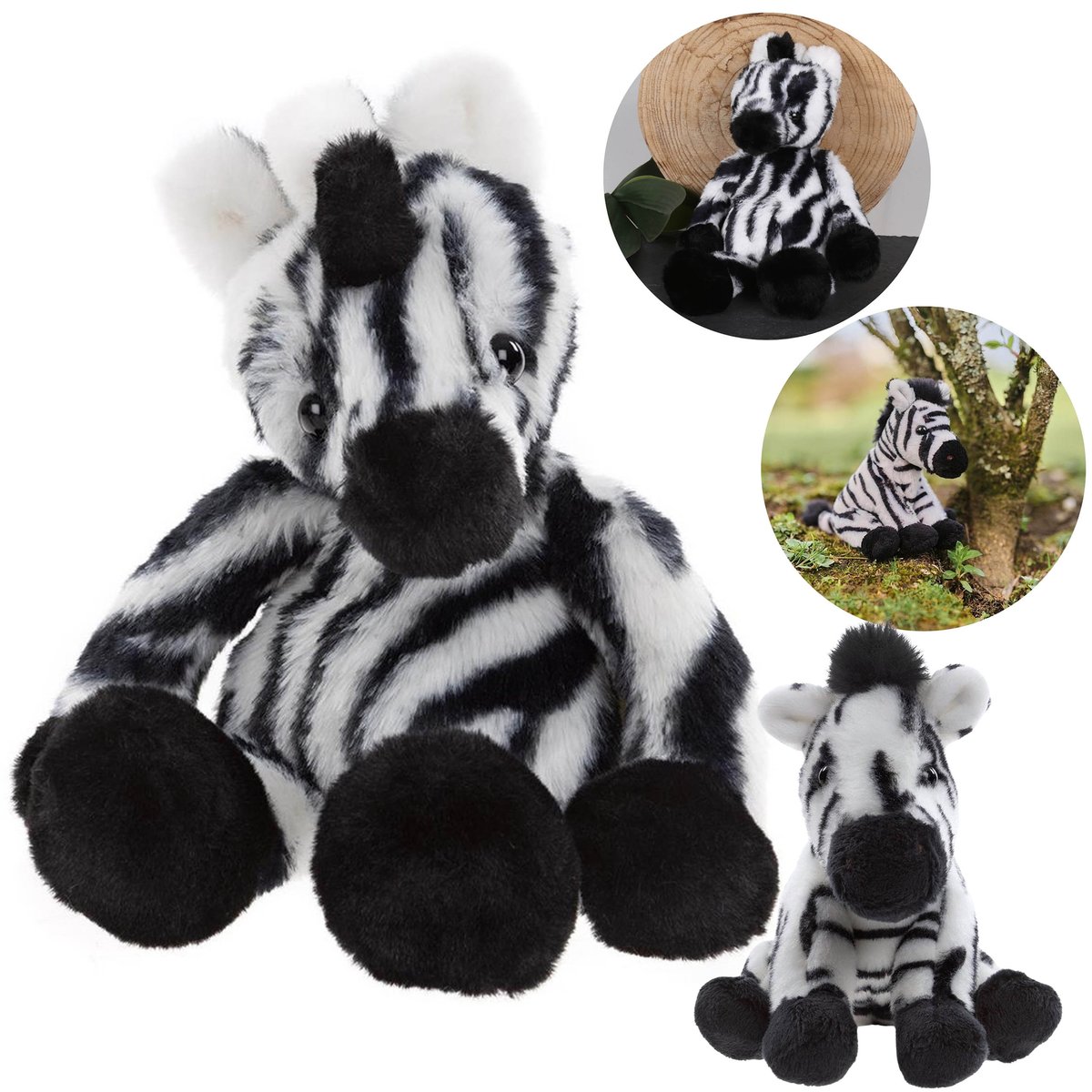 Charlie Bears, zestaw dwóch maskotek z serii Bear&Me i Cuddle Cubs, ZEBRA - idealny dla niemowląt i dzieci