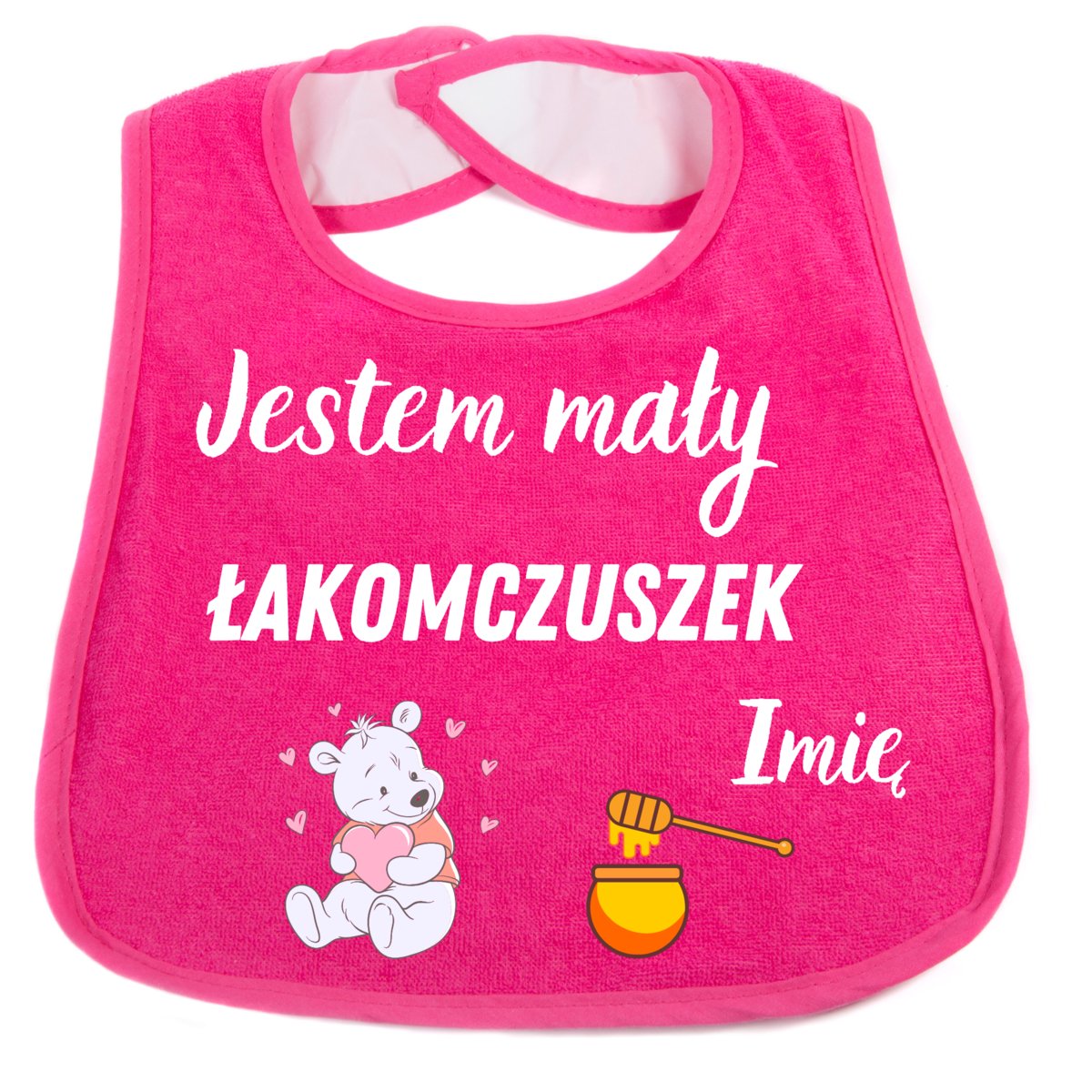 Śliniak z nadrukiem zdjęciem, napisem
