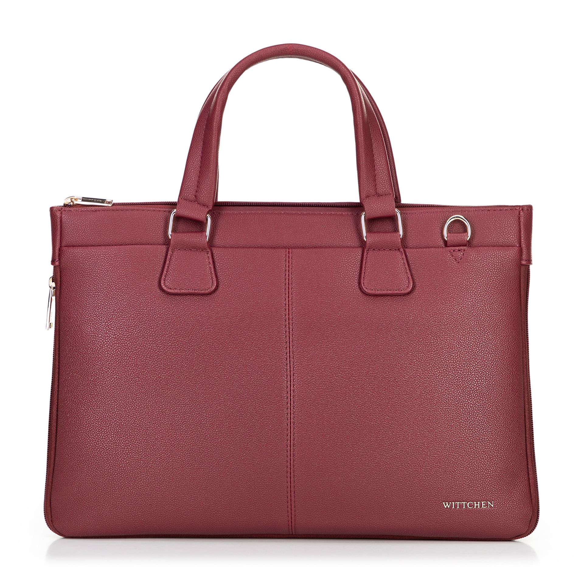 Torba na laptopa 14,5” z imitacji skóry bordowa