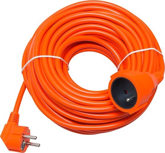 Przewód Blow 98-761# Przedłużacz sieciowy pr-160 1-gniazdo z uziemieniem 50m pomarańczowy 3x1,5mm