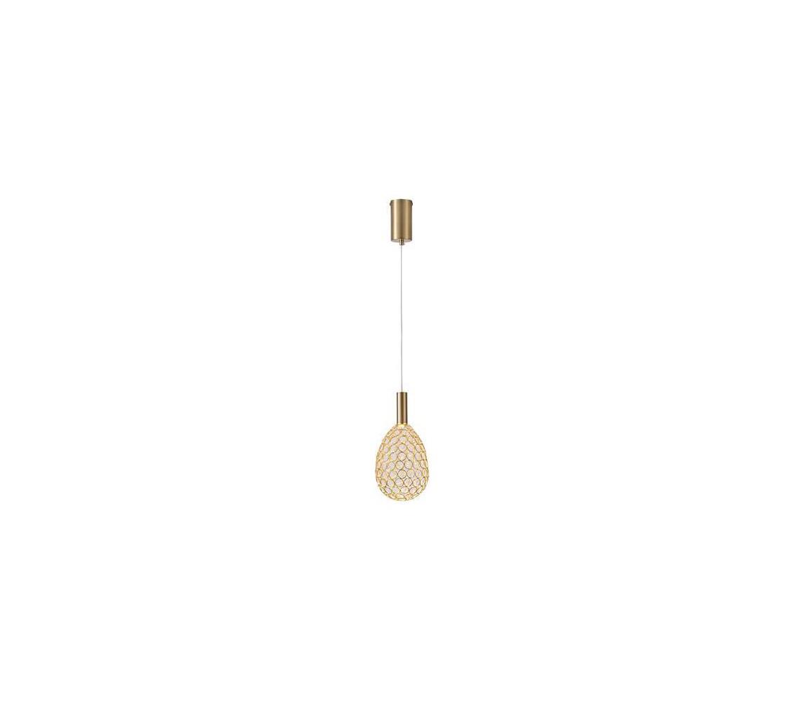 LED Żyrandol na lince LED/6,3W/230V 3000K złoty śr. 14 cm