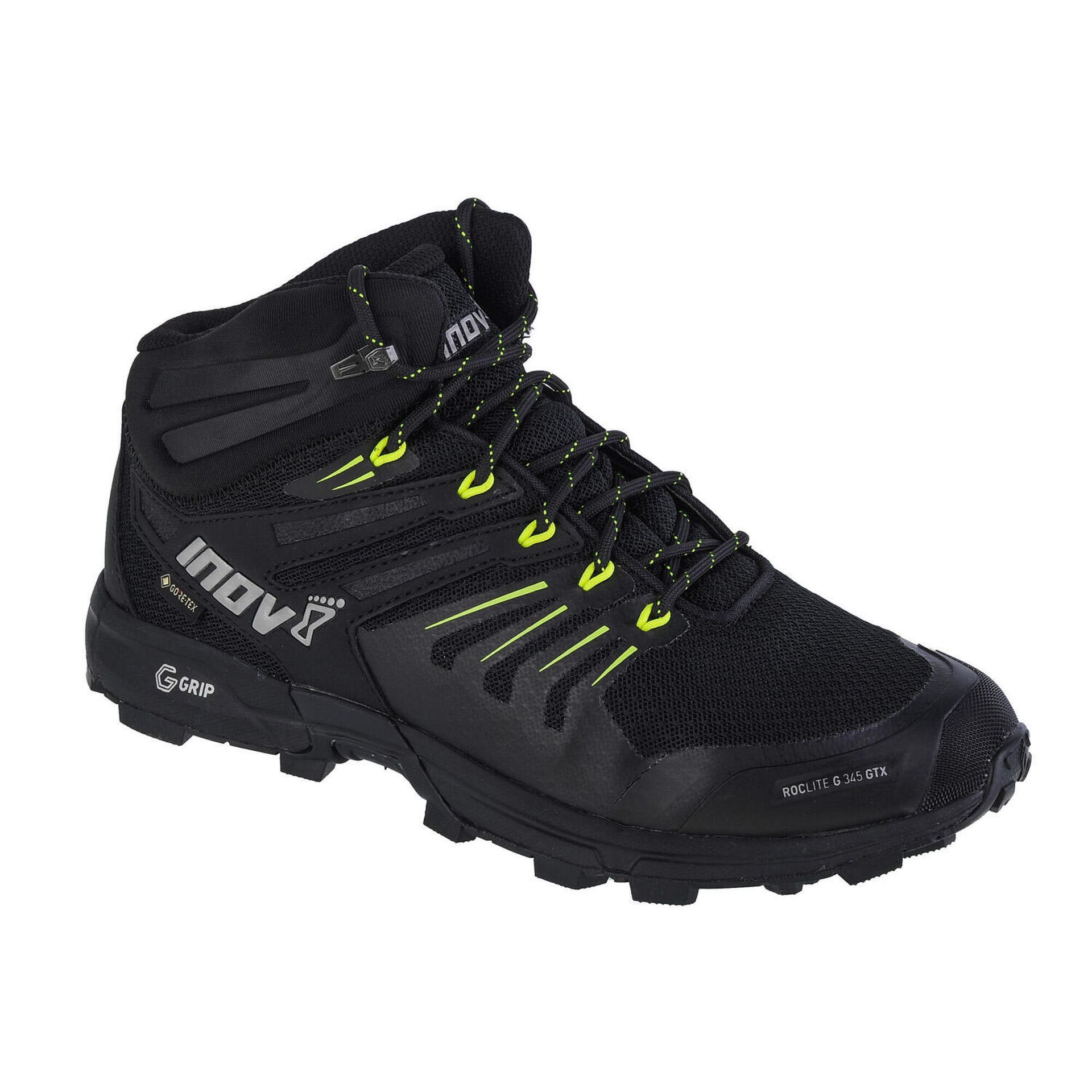 Buty turystyczne Inov-8 Roclite G 345 GTX V2 - black/lime