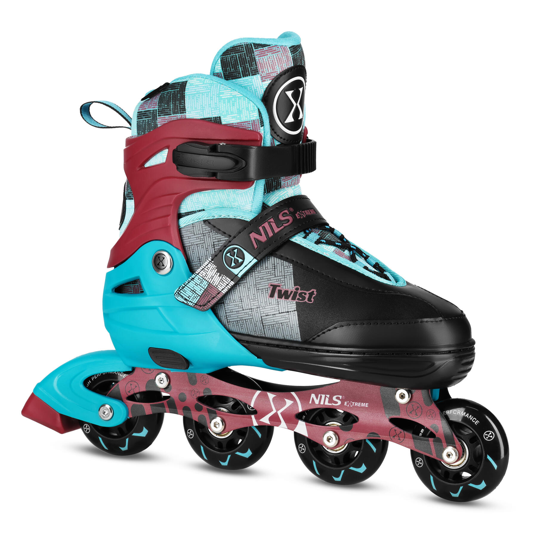 Łyżworolki NILS EXTREME Twist NA13810 ( 35-38) Niebieski