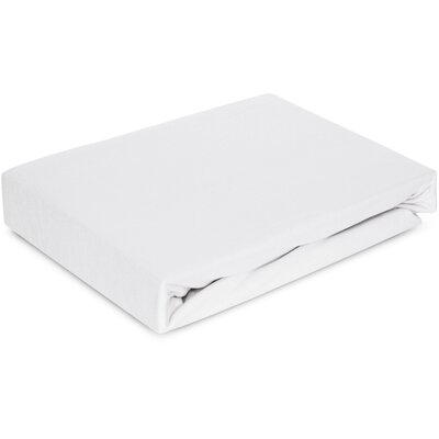 Prześcieradło EUROFIRANY Premium Jersey 4 z gumką 120 x 200 x 25 cm Biały