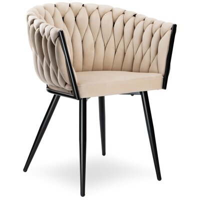 Krzesło EHOKERY Cofton Black Velvet Beżowy