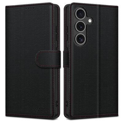 Etui TECH-PROTECT Wallet RS do Samsung Galaxy S25 Czarno-czerwony