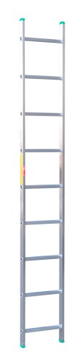 DRABINA ALUMINIOWA OPIERALNA 252CM 9 SZCZEBLI