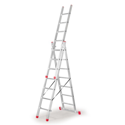 DRABINA TRZYELEMENTOWA 3X7 SZCZEBLI AK225.3