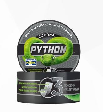 TAŚMA DUCT TAPE PYTHON CZARNA 44MM*9M